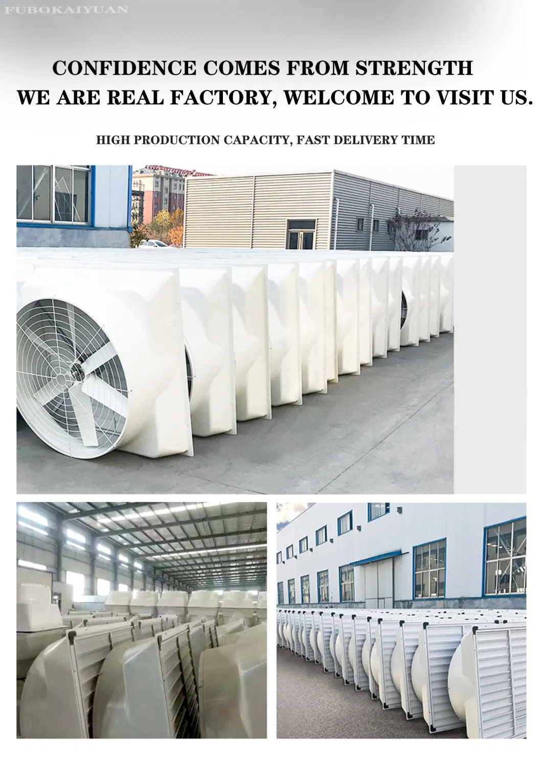 Electrical FRP Fan Cooling Fan for Greenhouse and Livestock Farms/Fiber Glass Fan